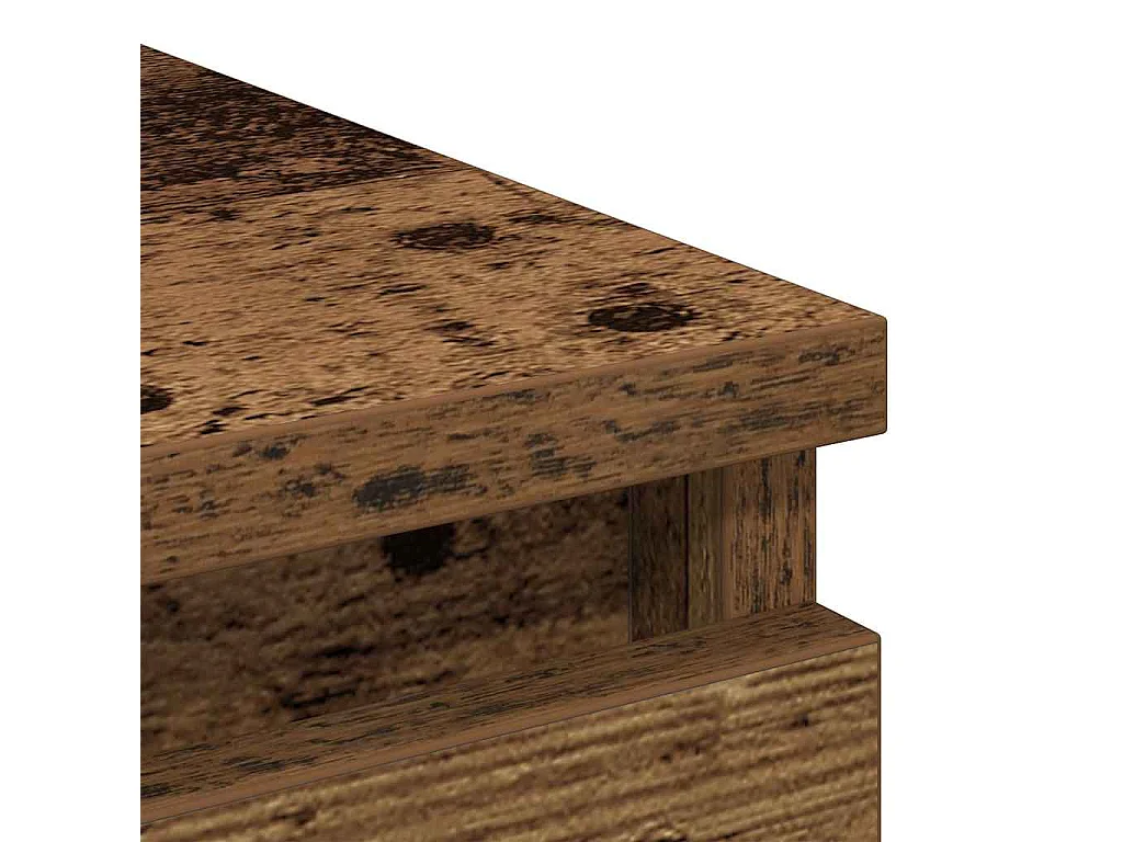 Buffet vieux bois 80x35x76 cm bois d'ingénierie