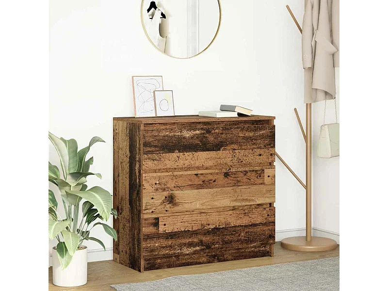 Dressoir 80x35x76 cm spaanplaat oud hout
