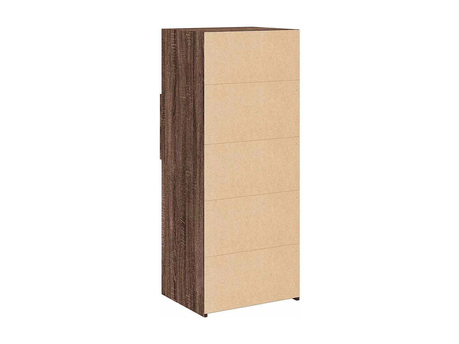 Buffet haut chêne marron 50x42,5x124 cm bois d'ingénierie