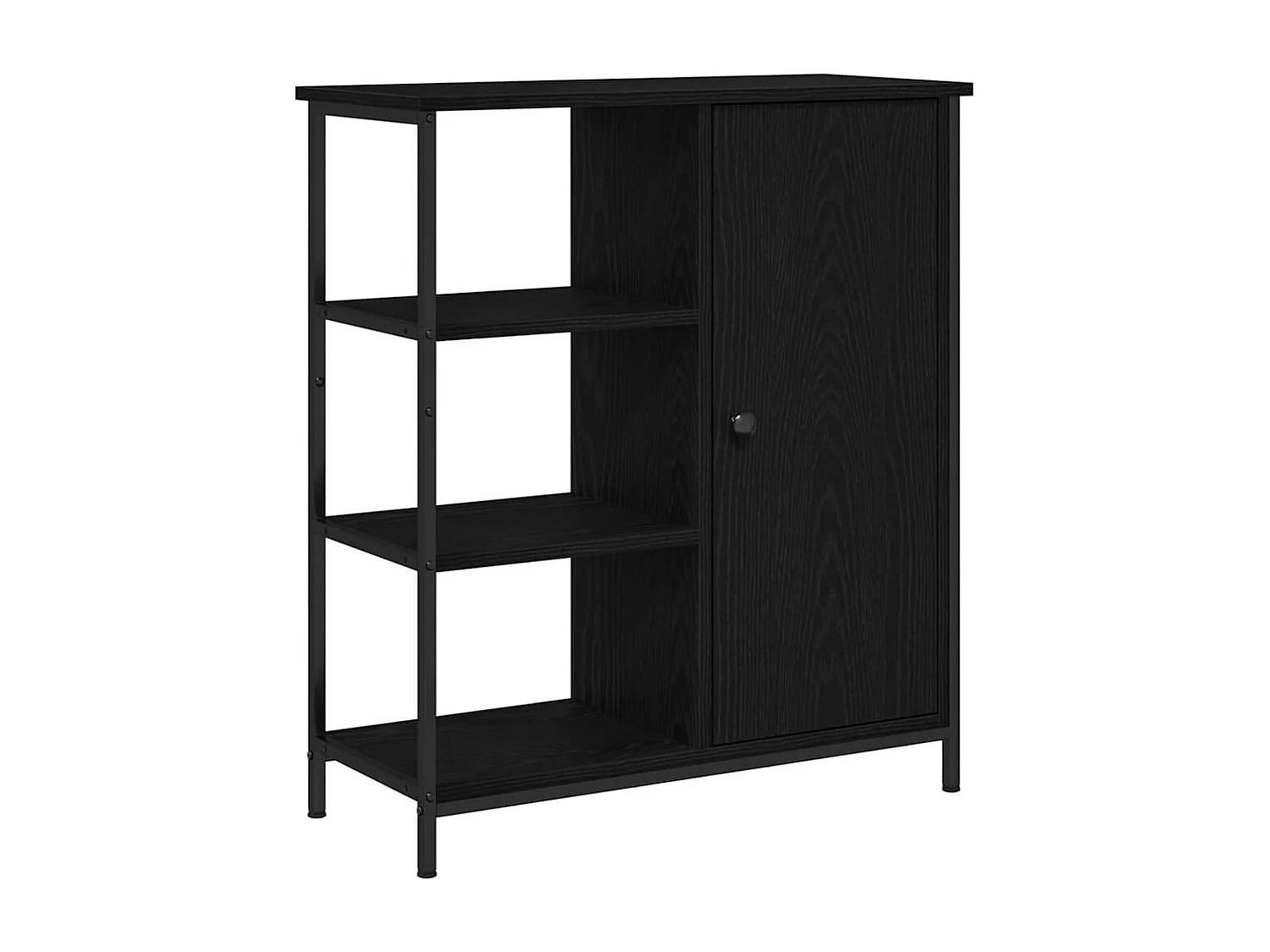 Buffet Chêne noir 70 x 30 x 80 cm Bois d'ingénierie