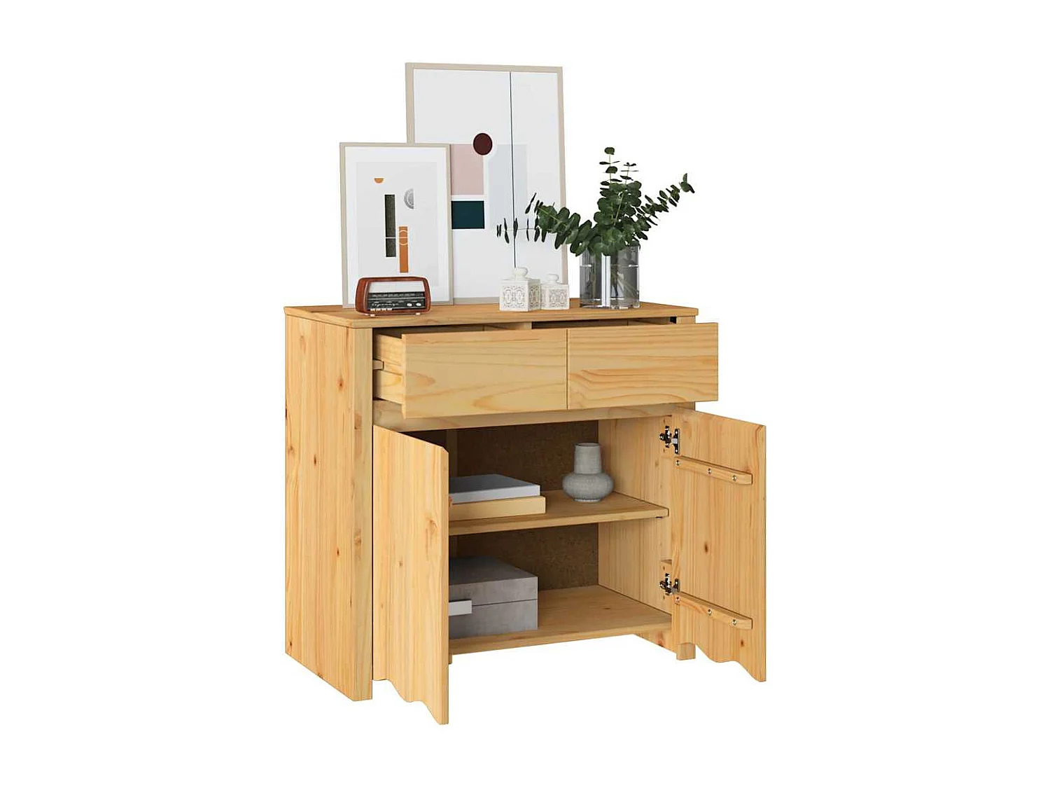 Buffet Drammen Chêne 79 x 43 x 75,5 cm Bois de pin massif