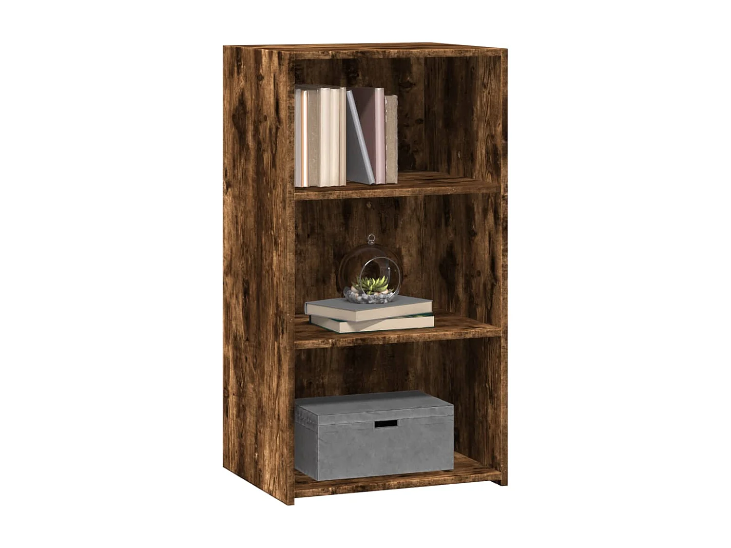 Buffet chêne fumé 50x41x93 cm bois d'ingénierie