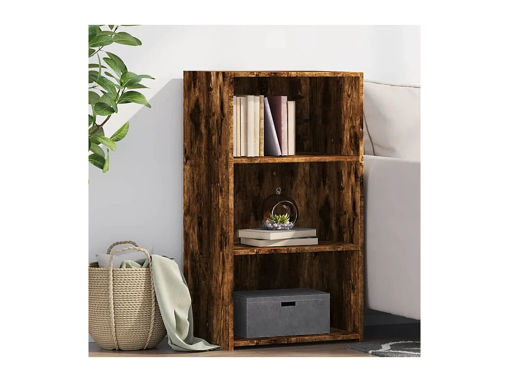 Buffet chêne fumé 50x41x93 cm bois d'ingénierie