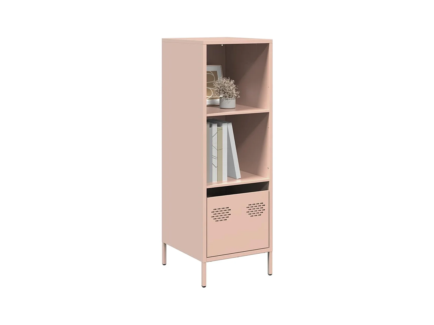 Buffet haut rose 35x39x103,5 cm acier