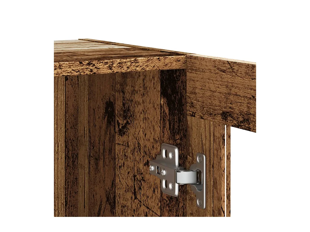 Buffet vieux bois 120x30,5x70 cm bois d'ingénierie