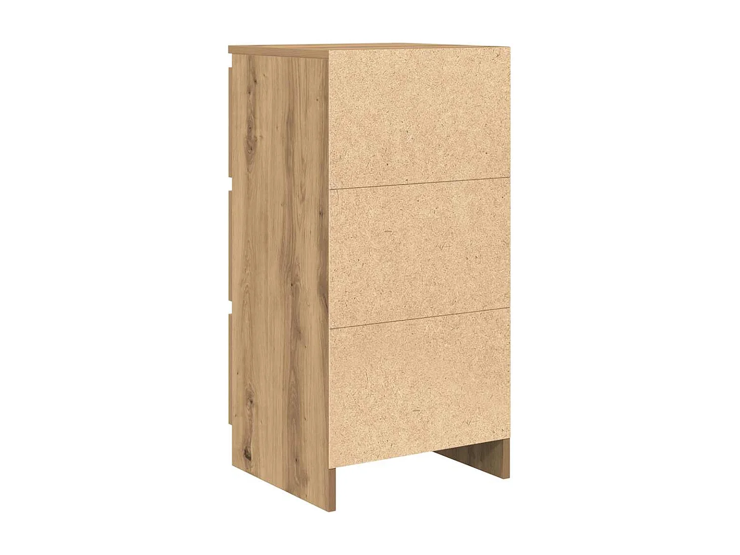 Buffet chêne artisanal 37,5x35x76 cm bois d'ingénierie