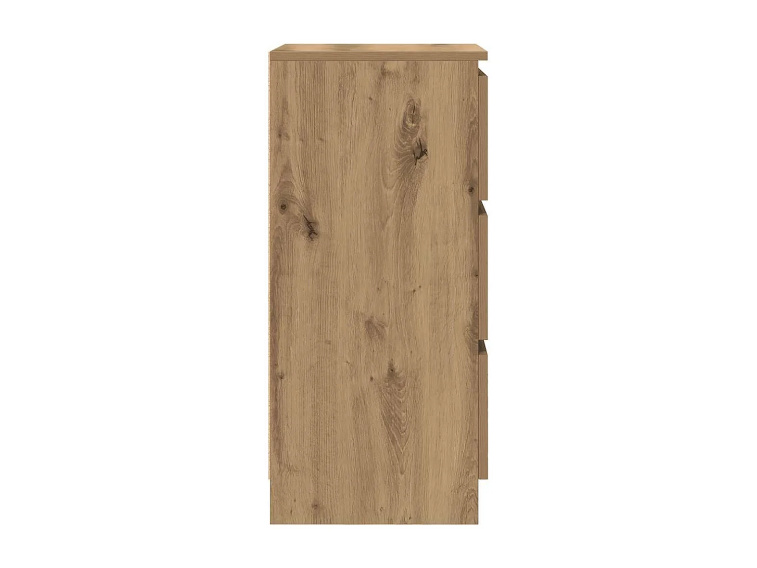 Buffet chêne artisanal 37,5x35x76 cm bois d'ingénierie