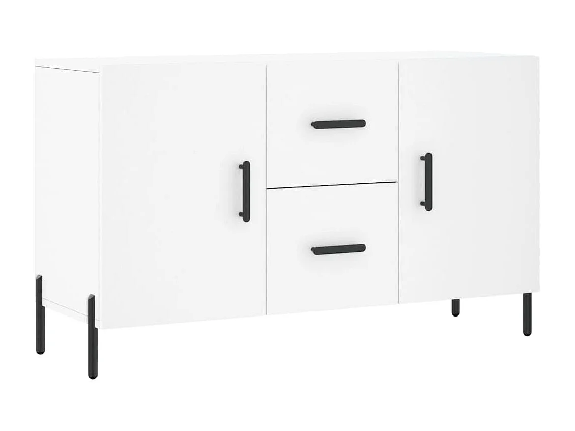 Buffet blanc 100x36x60 cm bois d'ingénierie