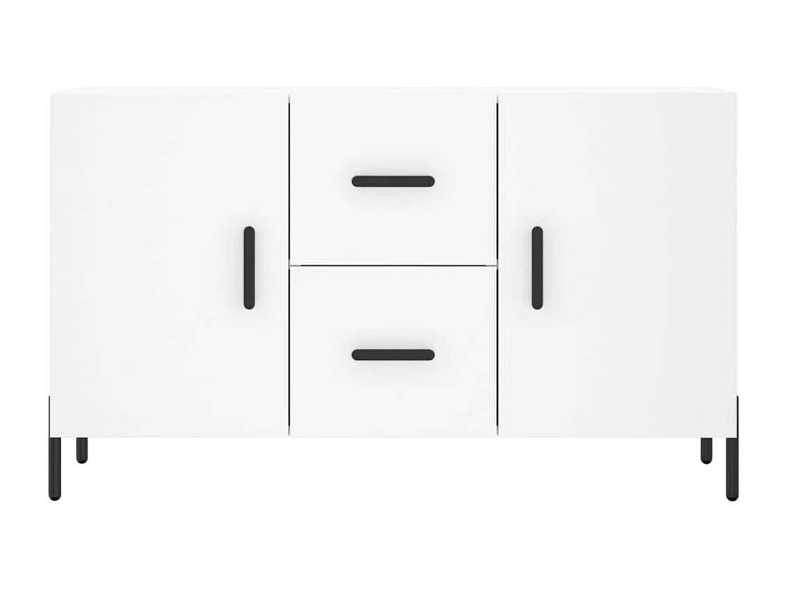 Buffet blanc 100x36x60 cm bois d'ingénierie