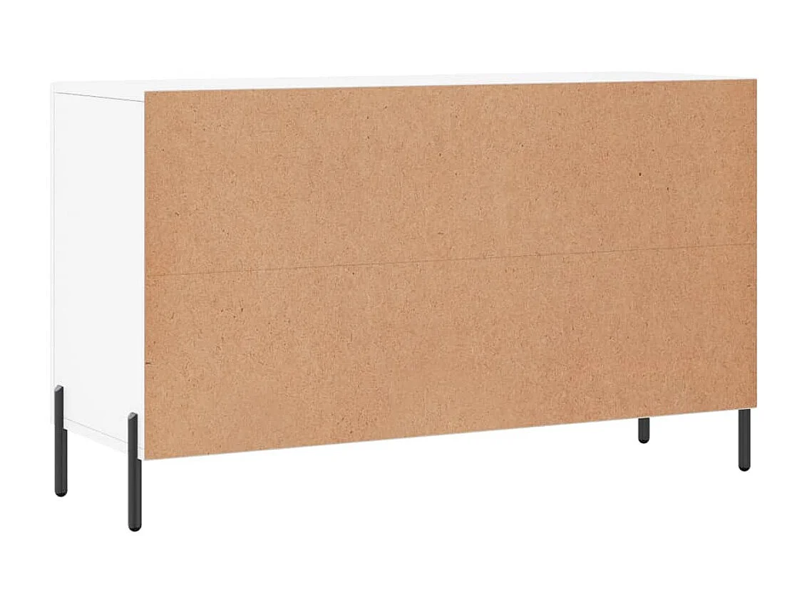 Buffet blanc 100x36x60 cm bois d'ingénierie