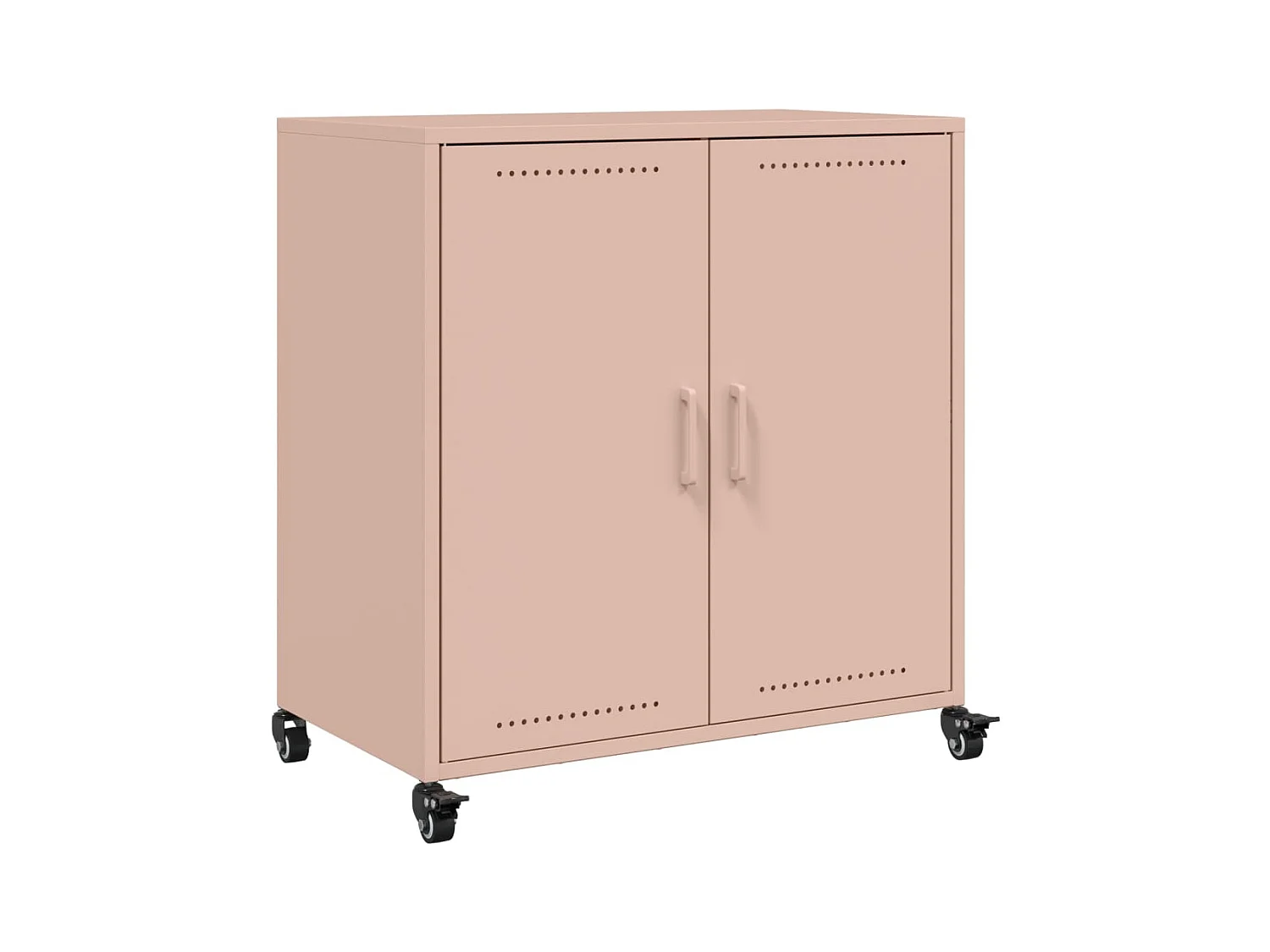 Buffet rose 68x39x72 cm acier