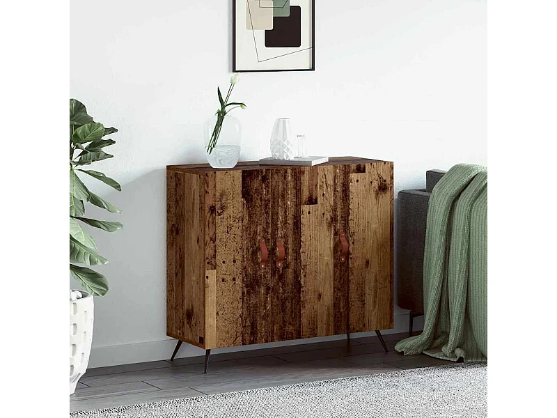 Buffet Marron 90 x 34 x 80 cm Bois d'ingénierie