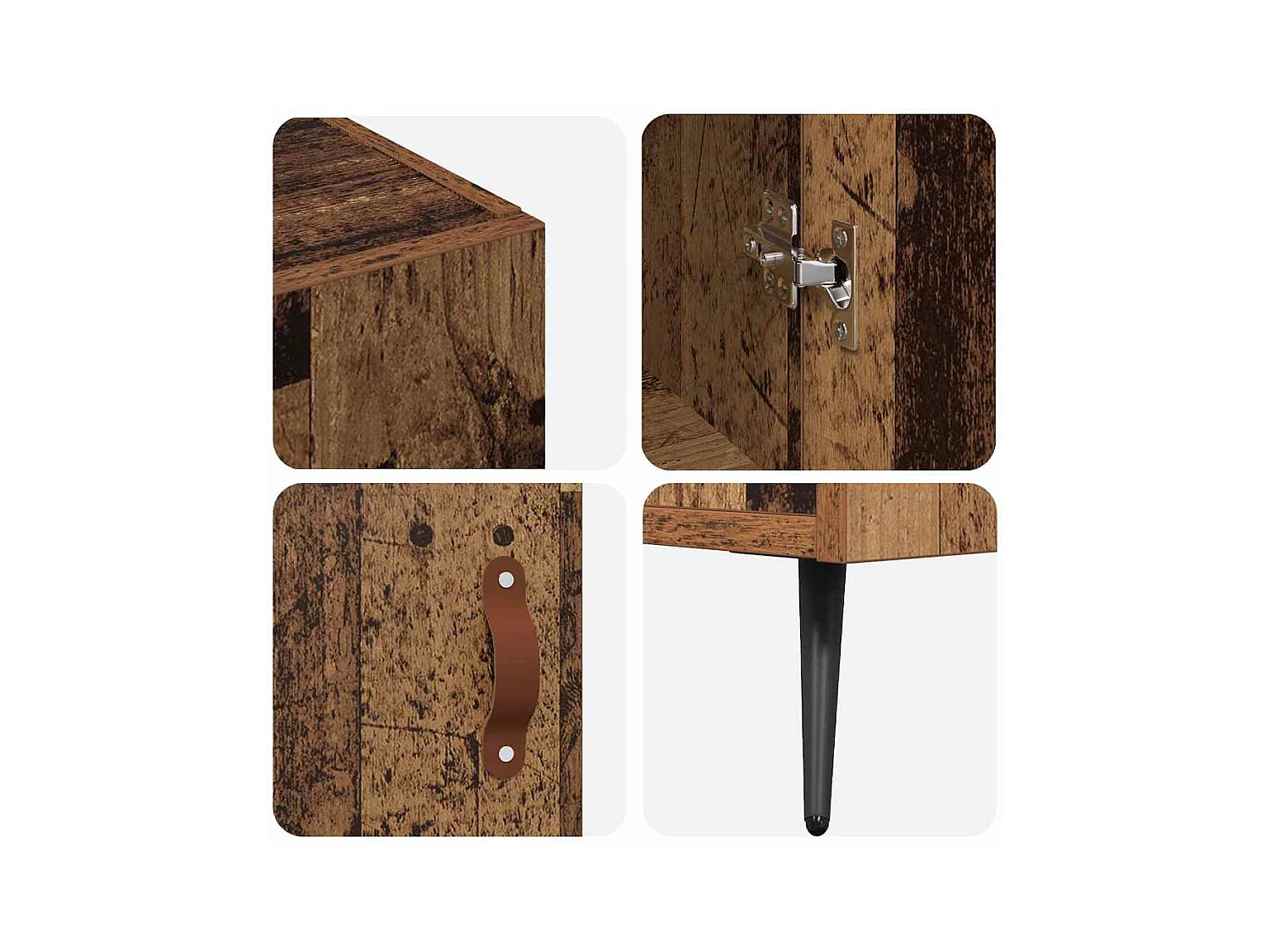 Buffet Marron 90 x 34 x 80 cm Bois d'ingénierie