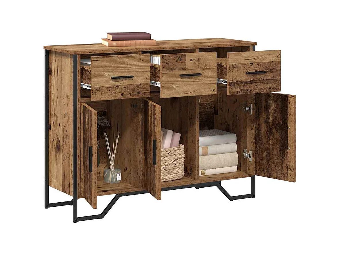 Buffet Bois ancien 97 x 32.5 x 74.5 cm Bois d'ingénierie