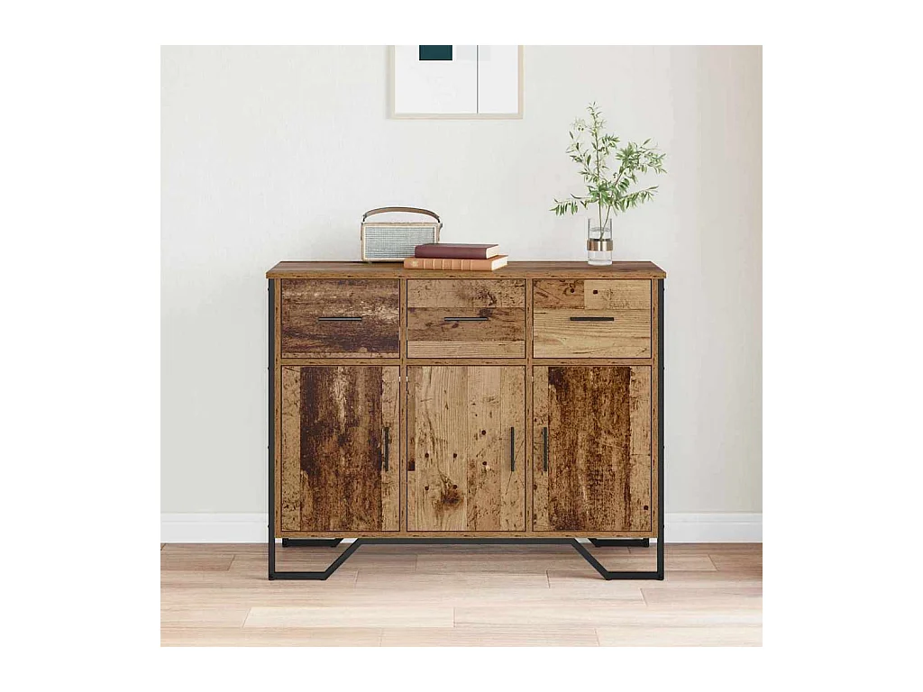 Buffet Bois ancien 97 x 32.5 x 74.5 cm Bois d'ingénierie