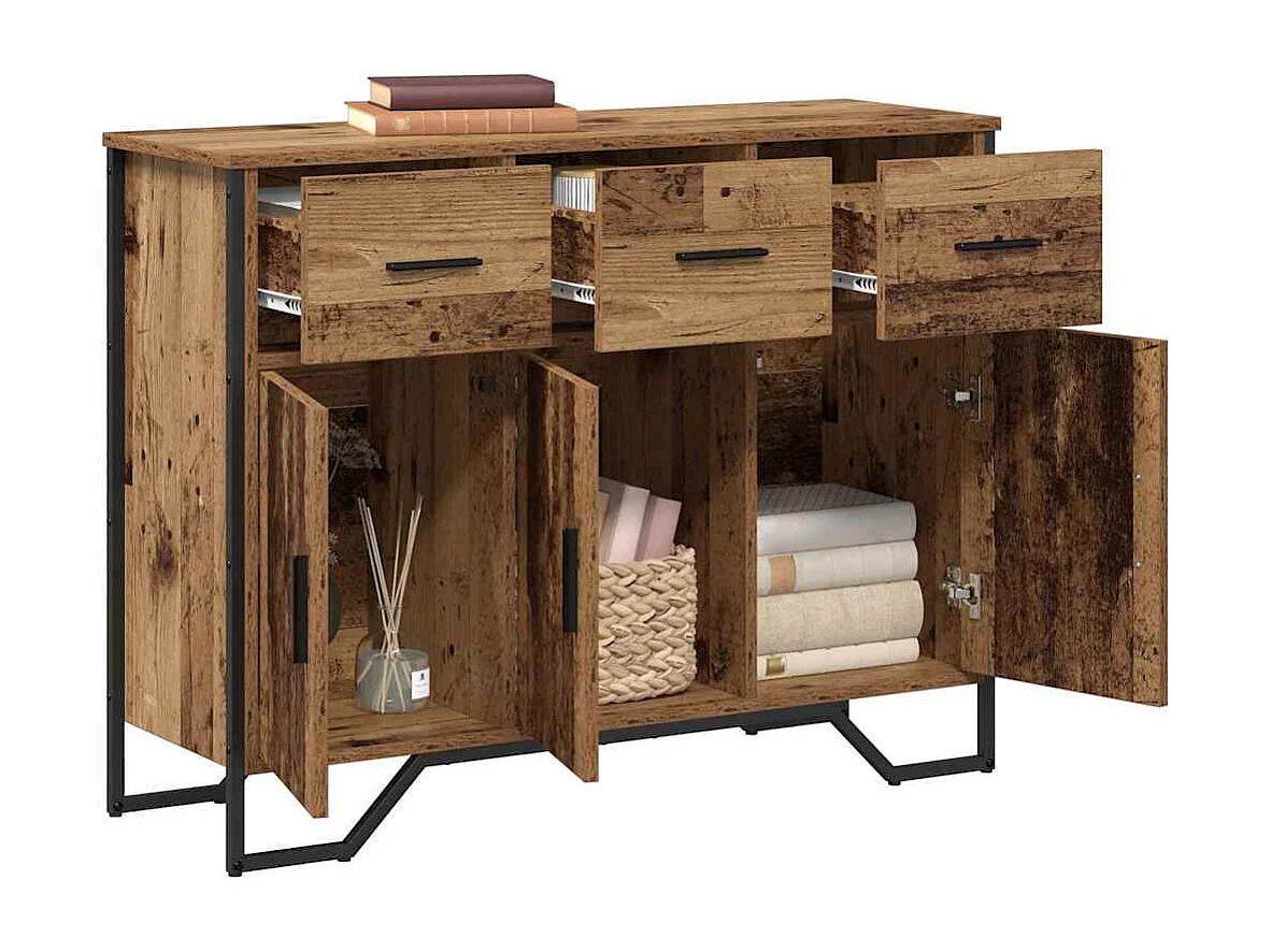 Buffet Bois ancien 97 x 32.5 x 74.5 cm Bois d'ingénierie