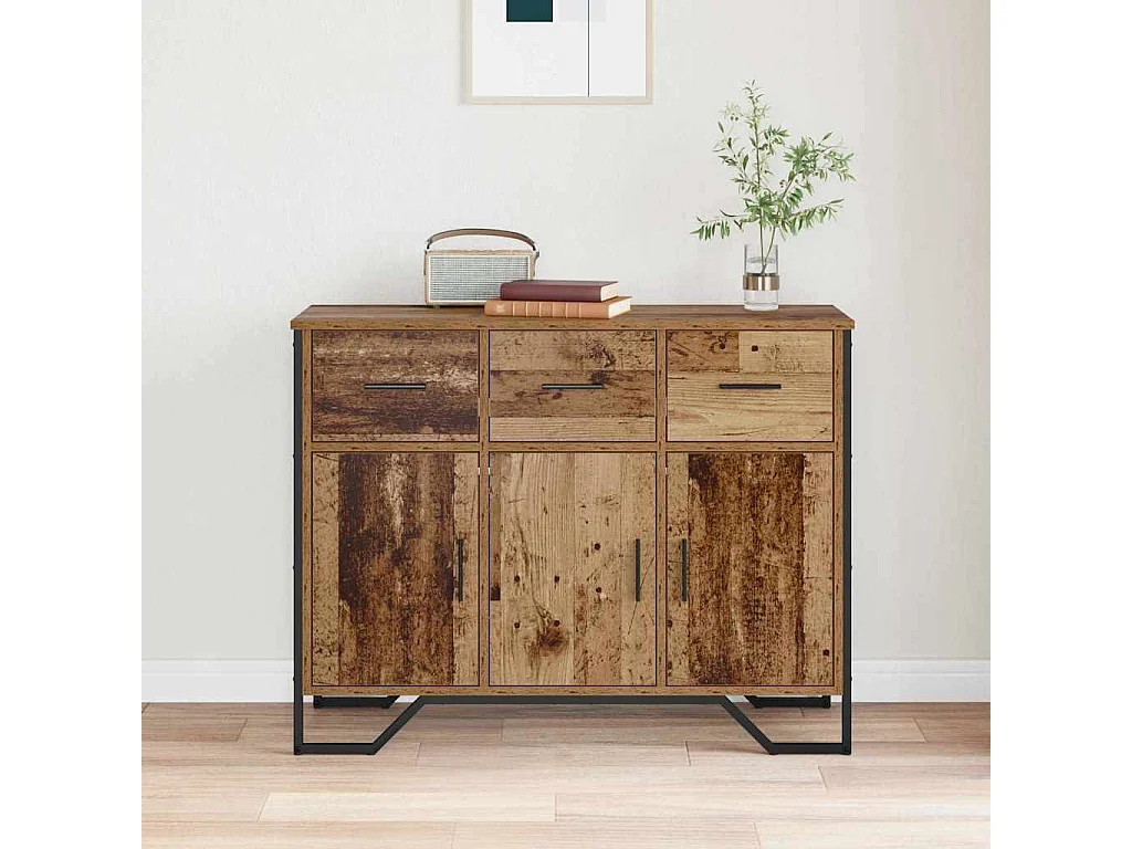 Buffet Bois ancien 97 x 32.5 x 74.5 cm Bois d'ingénierie