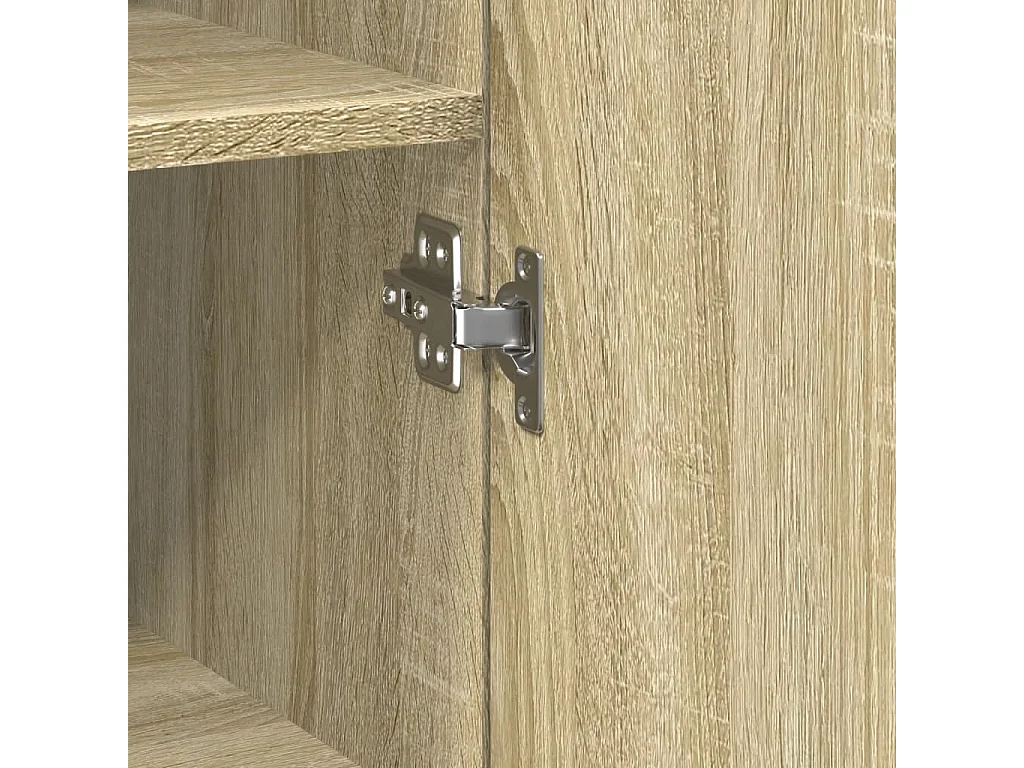 Buffet haut chêne sonoma 50x42,5x185 cm bois d'ingénierie