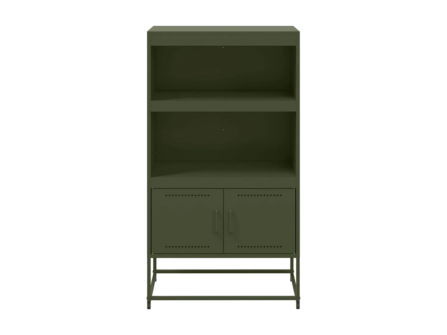 Buffet haut vert olive 68,5x38,5x123,5 cm acier