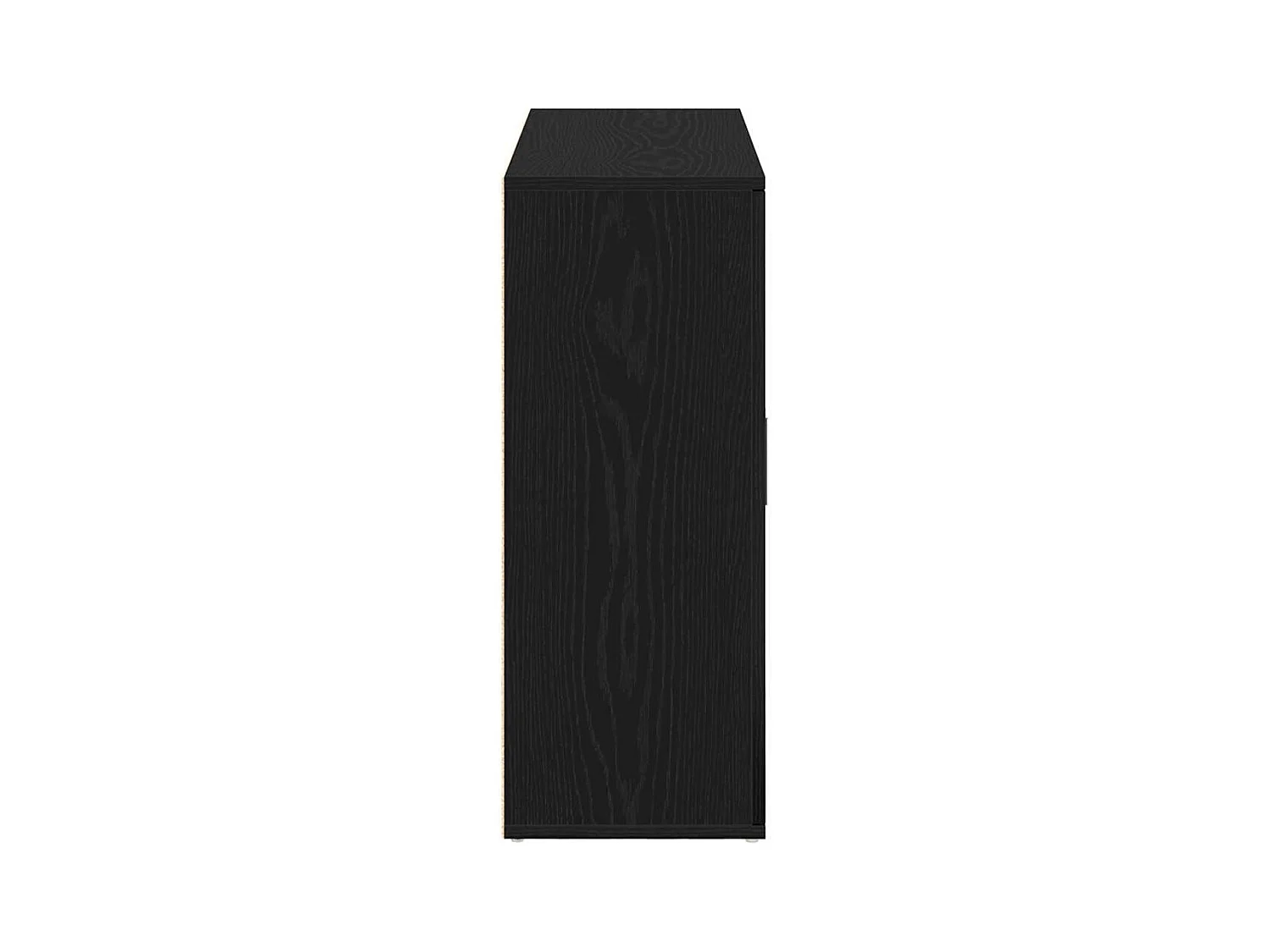 Buffet chêne noir 91x29,5x75 cm bois d'ingénierie