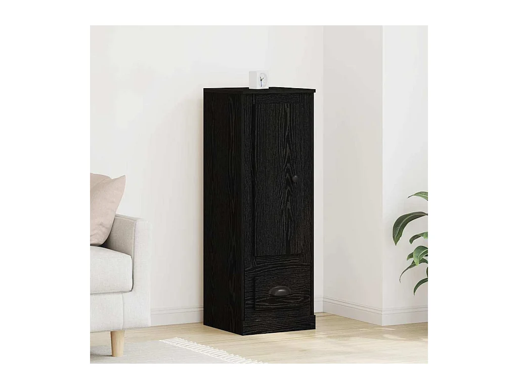 Buffet Noir Chêne avec tiroir Chêne noir 36 x 35.5 x 103.5 cm
