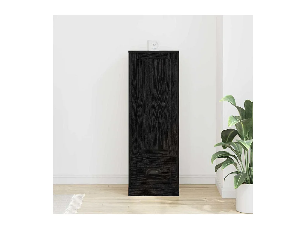 Buffet Noir Chêne avec tiroir Chêne noir 36 x 35.5 x 103.5 cm