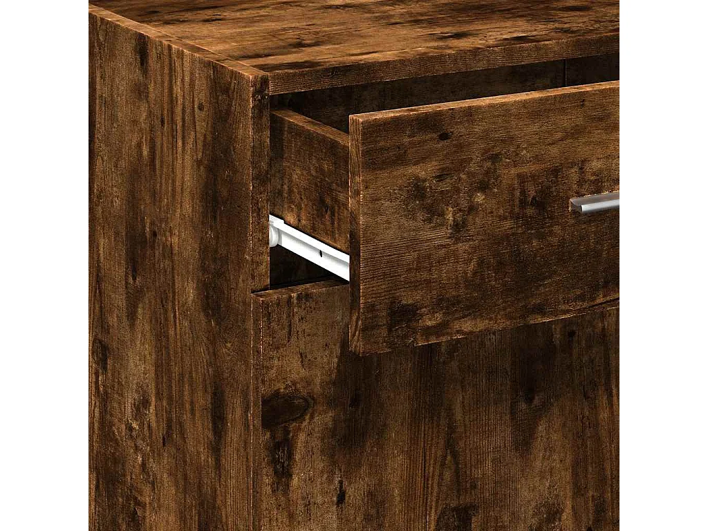 Buffet chêne fumé 45x42,5x93 cm bois d'ingénierie