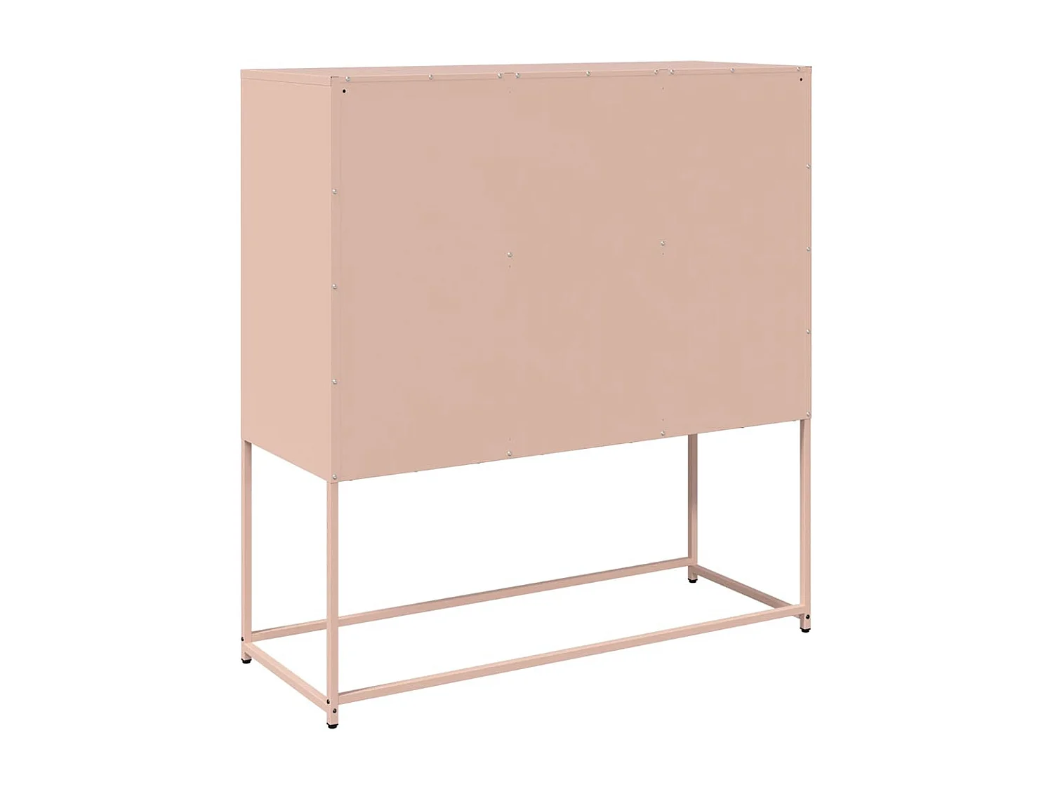 Buffet rose 100,5x39x107 cm acier laminé à froid