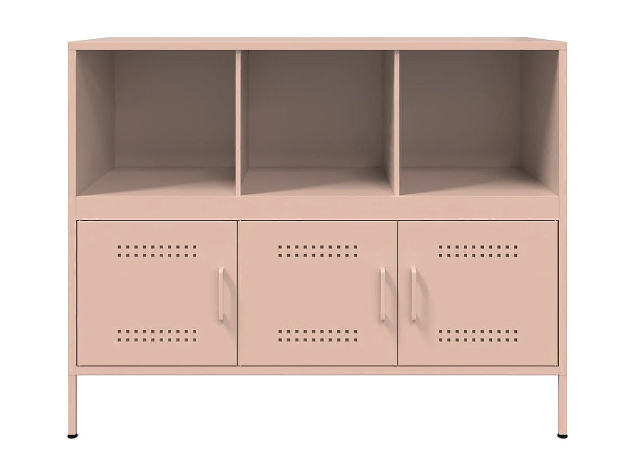 Buffet rose 100,5x39x79 cm acier