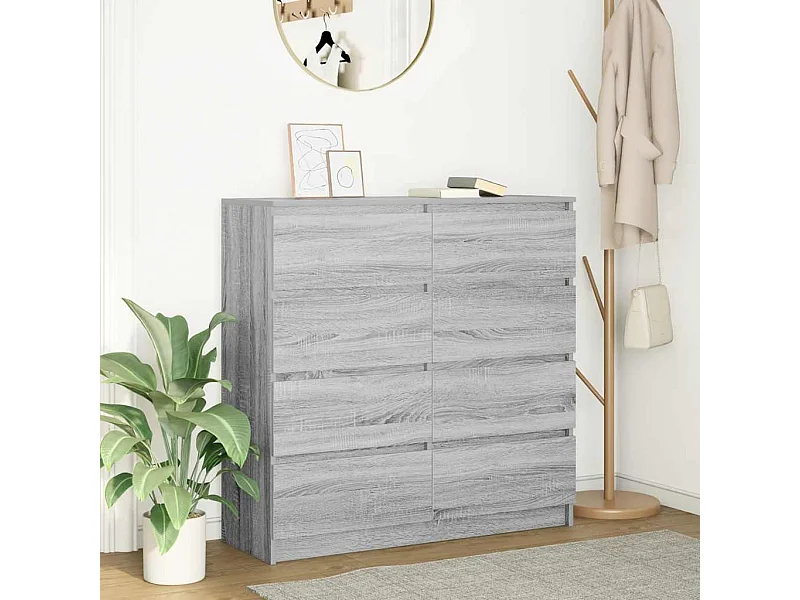 Buffet sonoma gris 100x35x99 cm bois d'ingénierie