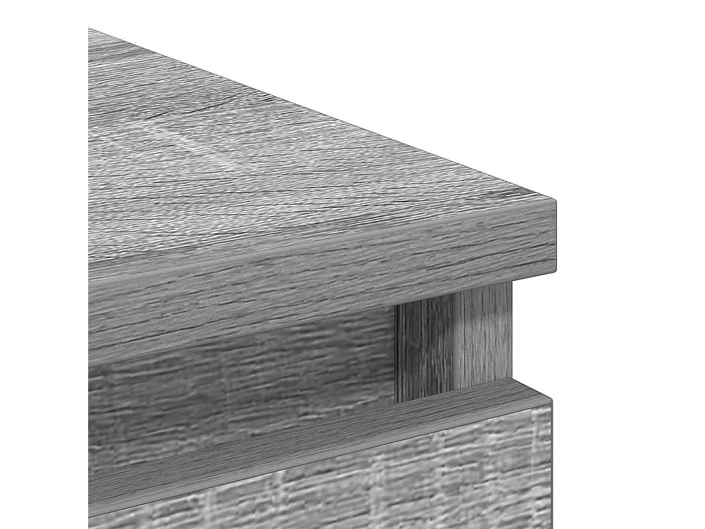 Buffet sonoma gris 100x35x99 cm bois d'ingénierie