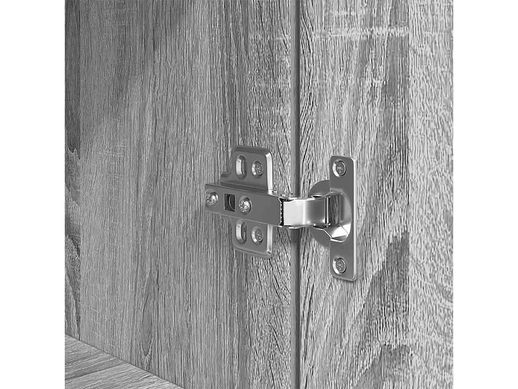 Buffet haut sonoma gris 50x35x180 cm bois d'ingénierie