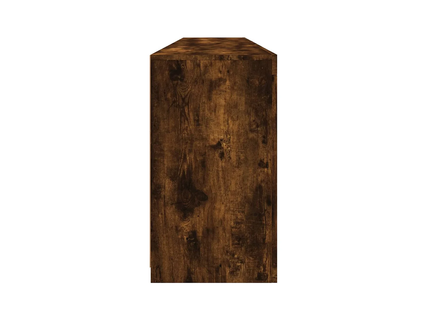 Buffet avec lumières LED chêne fumé 181,5x37x67 cm