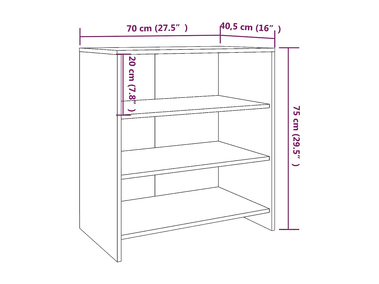 Buffets 2 pièces Blanc Bois d'ingénierie