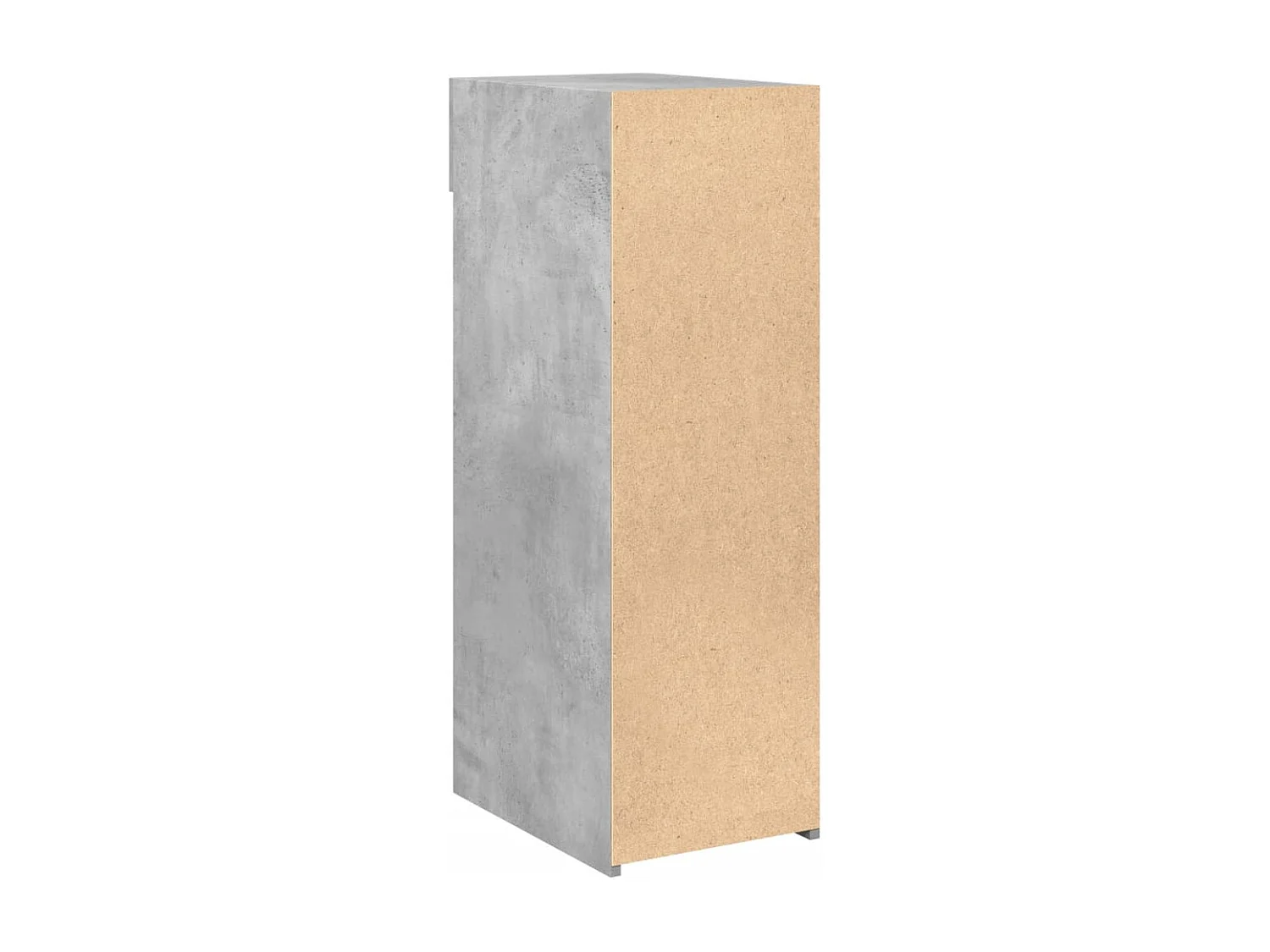 Buffet gris béton 30x42,5x93 cm bois d'ingénierie