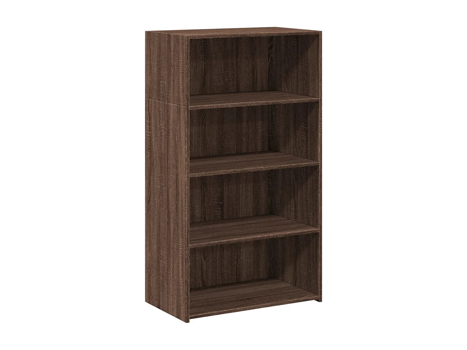 Buffet haut chêne marron 70x41x124 cm bois d'ingénierie