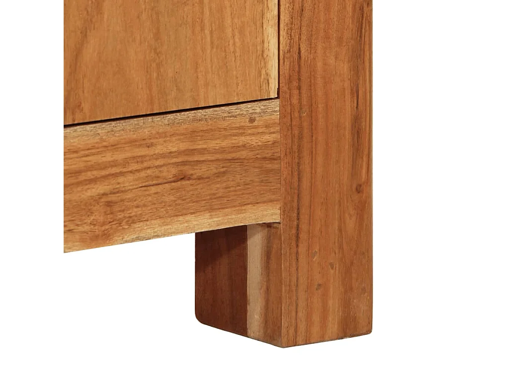 Buffet 55x35x75 cm bois massif d'acacia