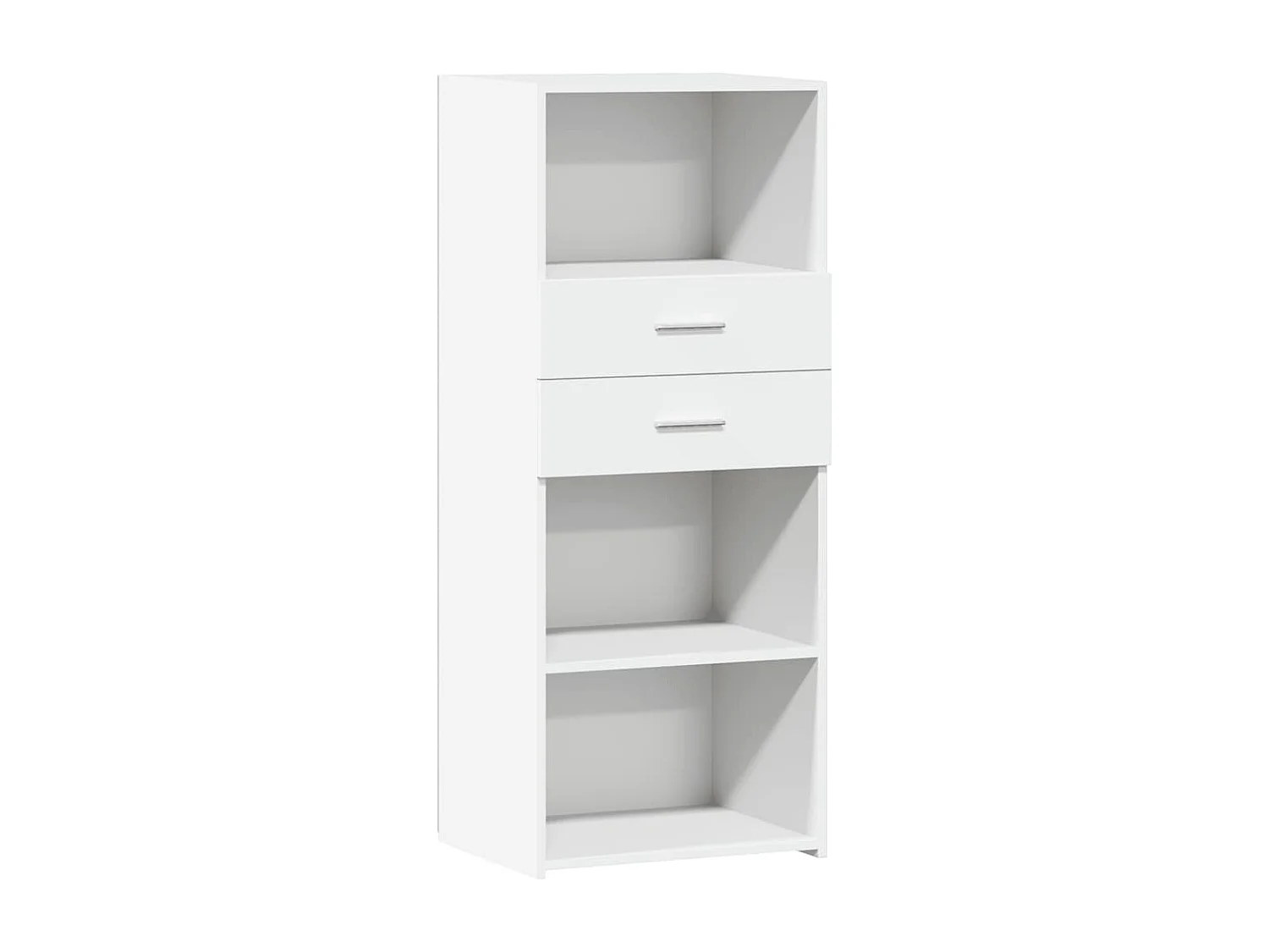 Buffet haut blanc 50x42,5x124 cm bois d'ingénierie