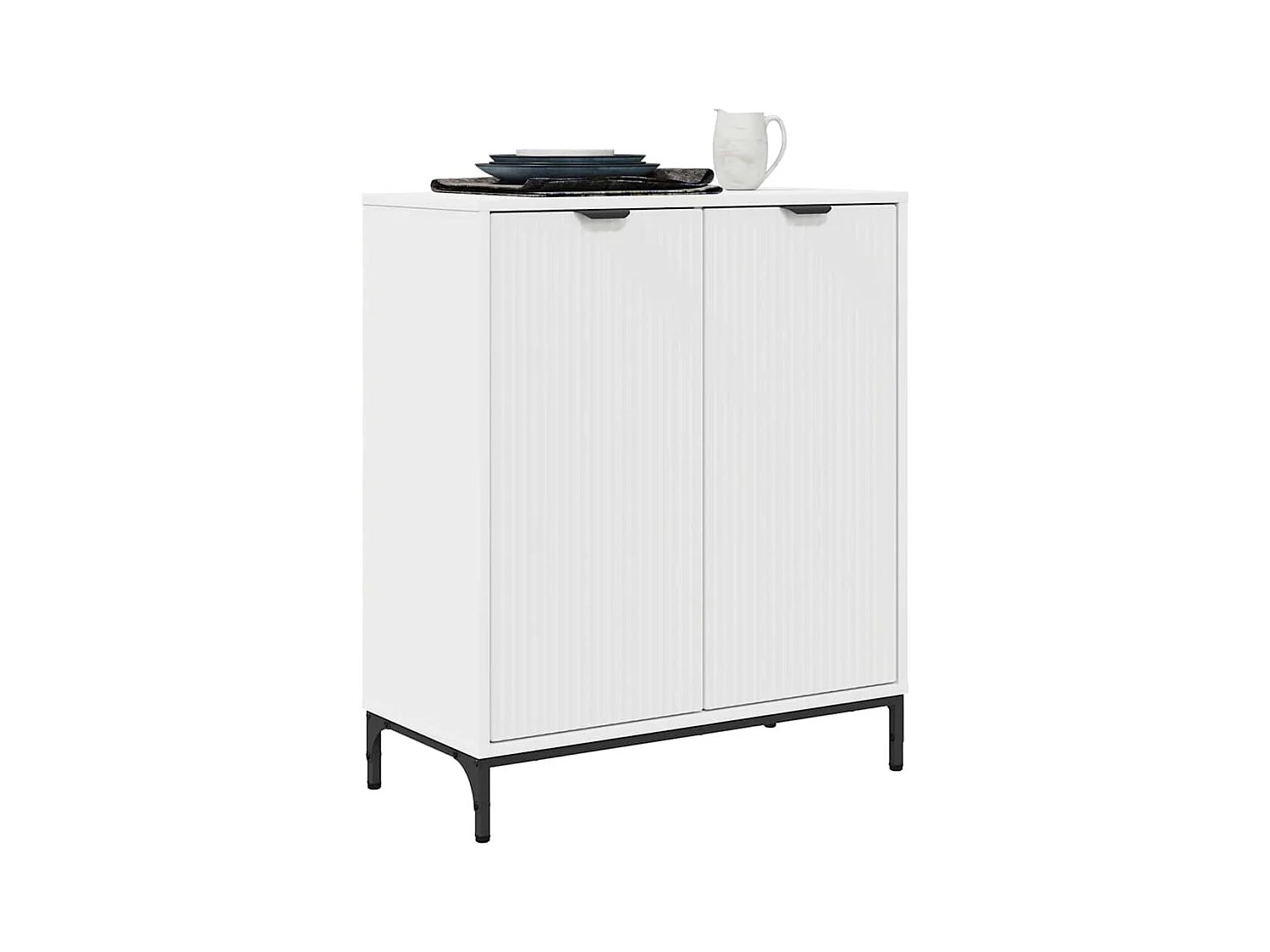 Buffet Blanc 69,5 x 33 x 82 cm Bois d'ingénierie