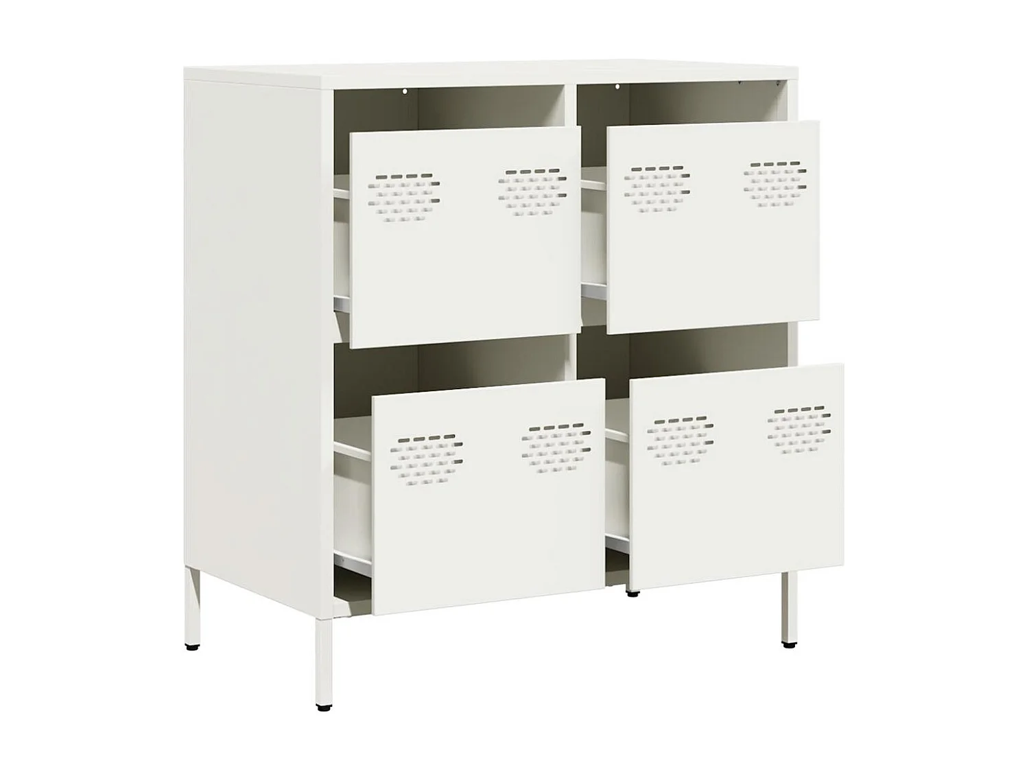 Buffet blanc 68x39x73,5 cm acier laminé à froid