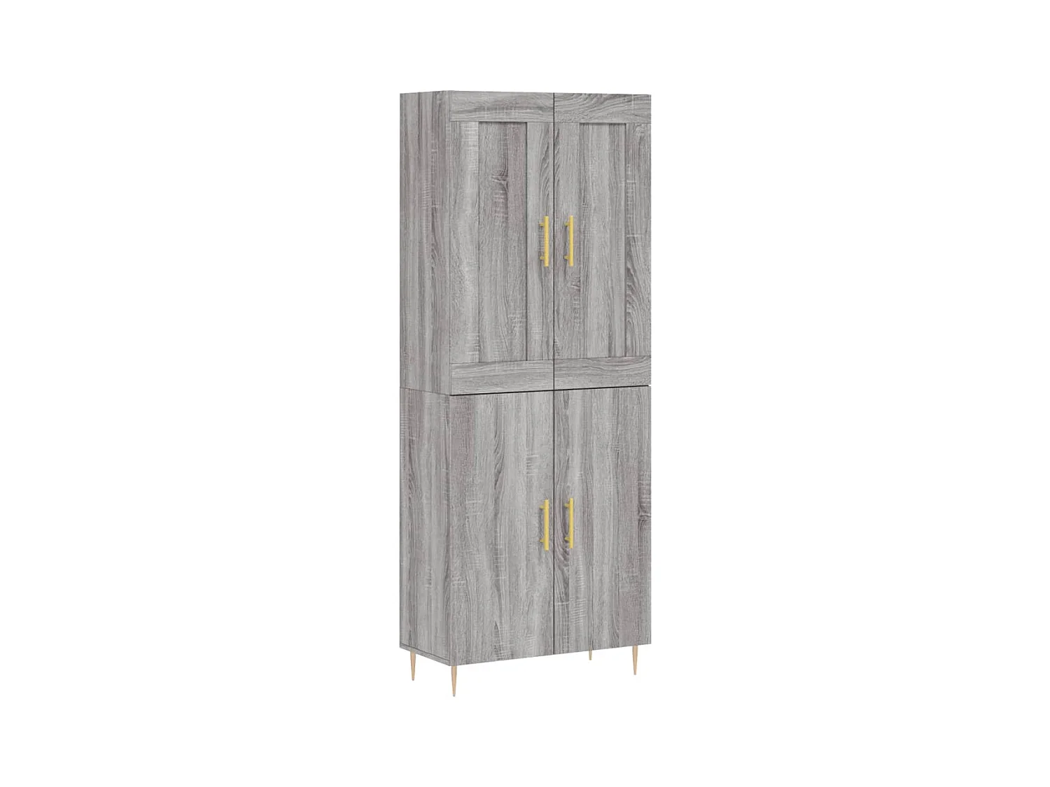 Buffet haut Sonoma gris 69,5x34x180 cm Bois d'ingénierie
