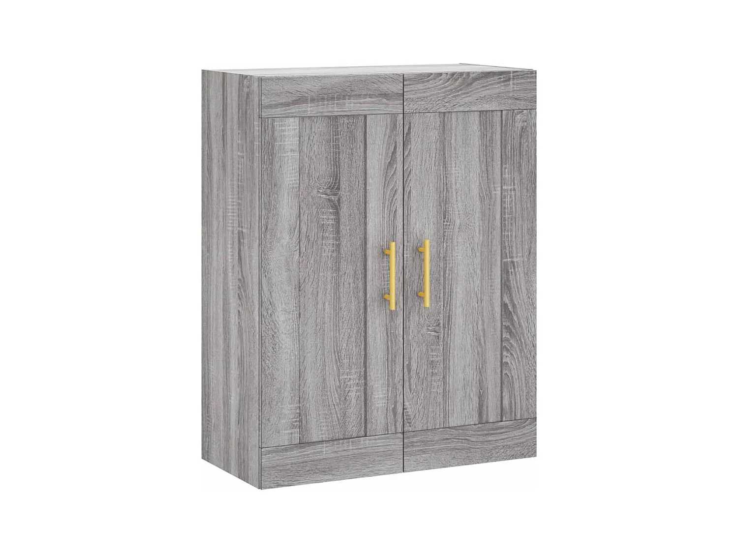 Buffet haut Sonoma gris 69,5x34x180 cm Bois d'ingénierie