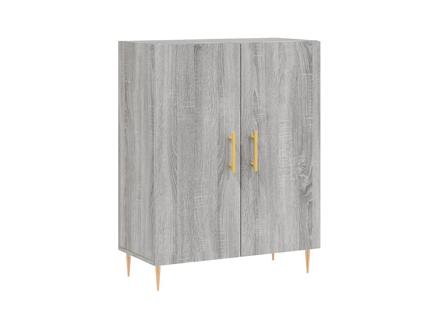 Buffet haut Sonoma gris 69,5x34x180 cm Bois d'ingénierie