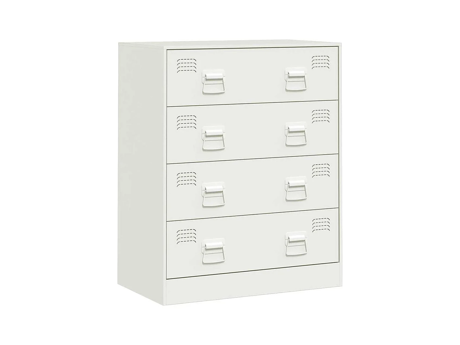 Buffet blanc 67x39x83 cm acier