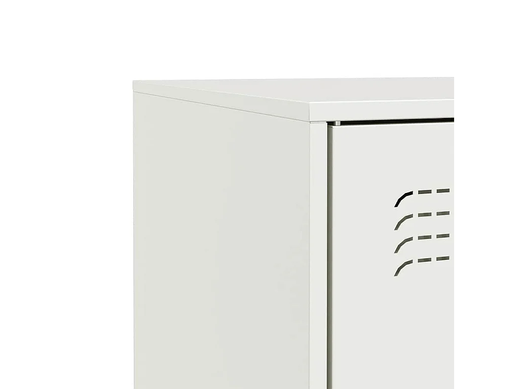 Buffet blanc 67x39x83 cm acier