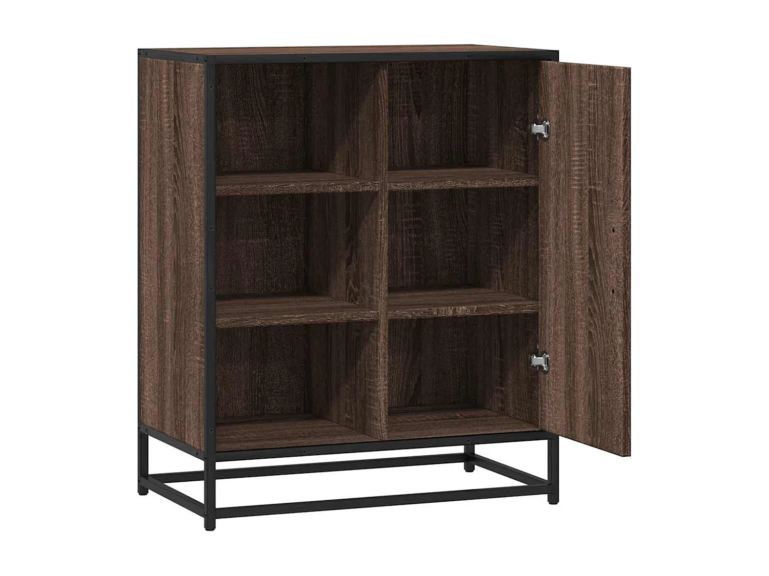 Buffet chêne marron 62x35x76 cm bois d'ingénierie