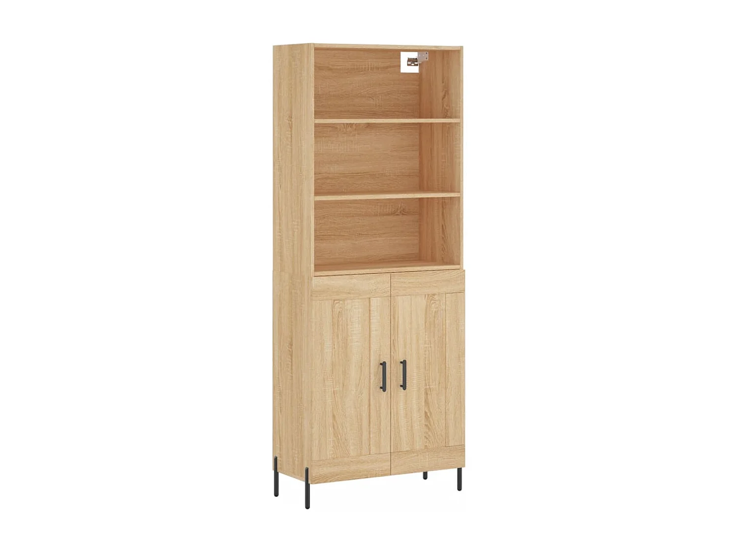 Buffet haut Chêne sonoma 69,5x34x180 cm Bois d'ingénierie