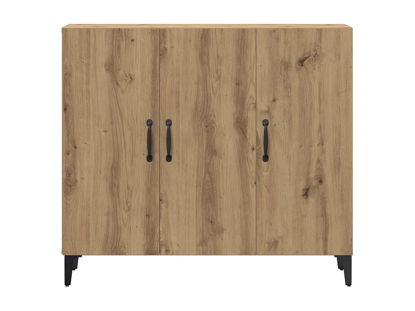 Aparador de madera de ingeniería roble artisan 90x34x80 cm