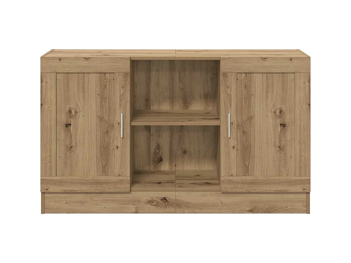 Buffet chêne artisanal 120x30,5x70 cm bois d'ingénierie