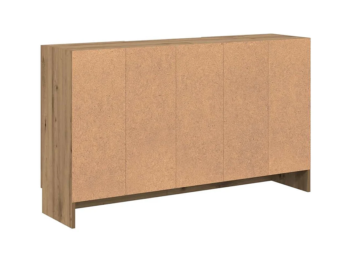 Buffet chêne artisanal 120x30,5x70 cm bois d'ingénierie